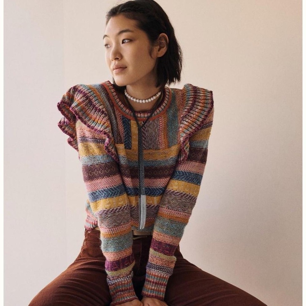 Pilcro Candy stripe sweater size S